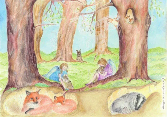 Ginger Fairy Eentje van Margo Lente groet kaart 10,5x15