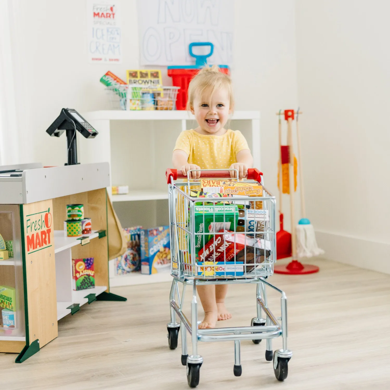 Melissa & Doug Metal winkelwagentje speelgoed metaal