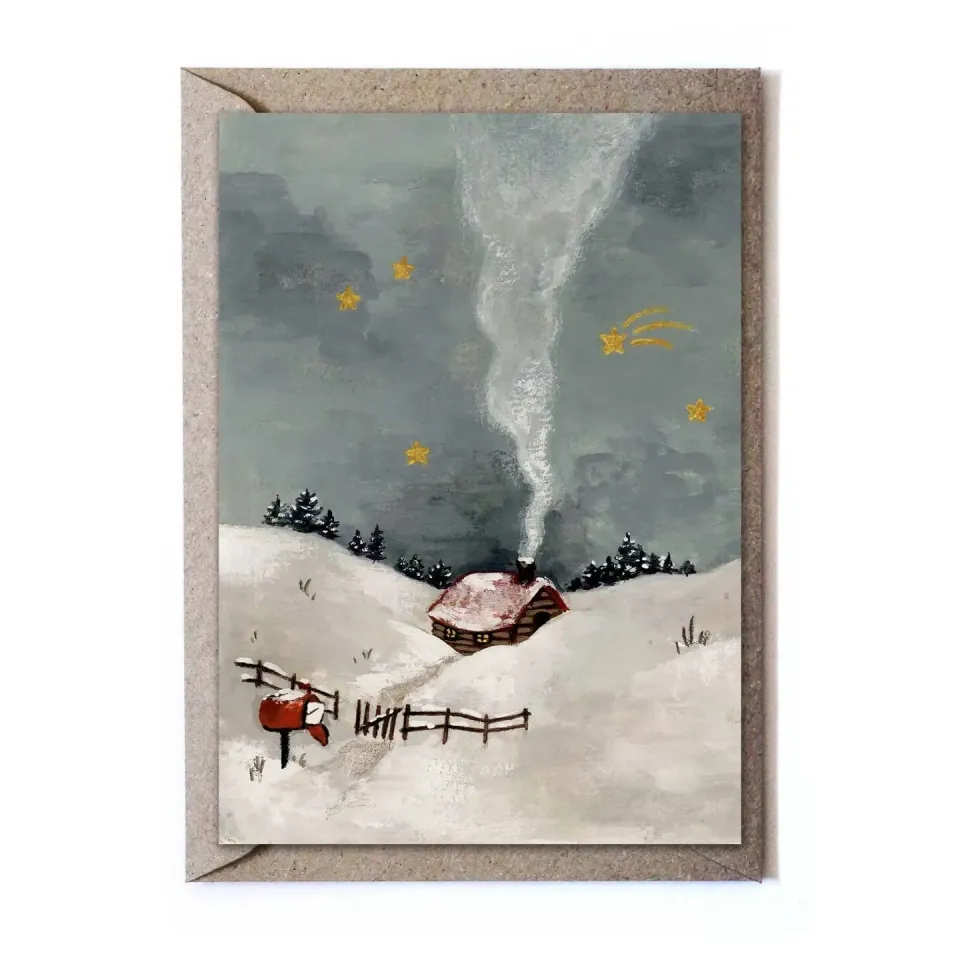 Ginger Fairy Make a wish wenskaart met envelop