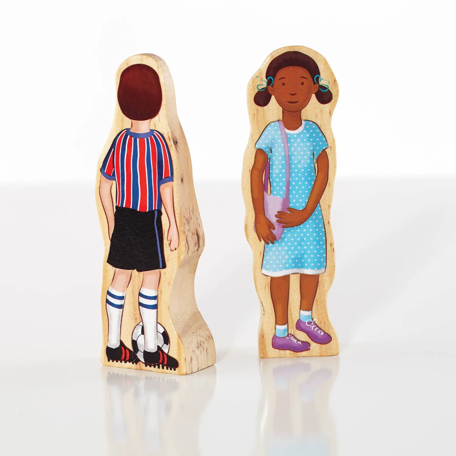 Guidecraft Wedgies Multi-Cultural Family Set poppetjes