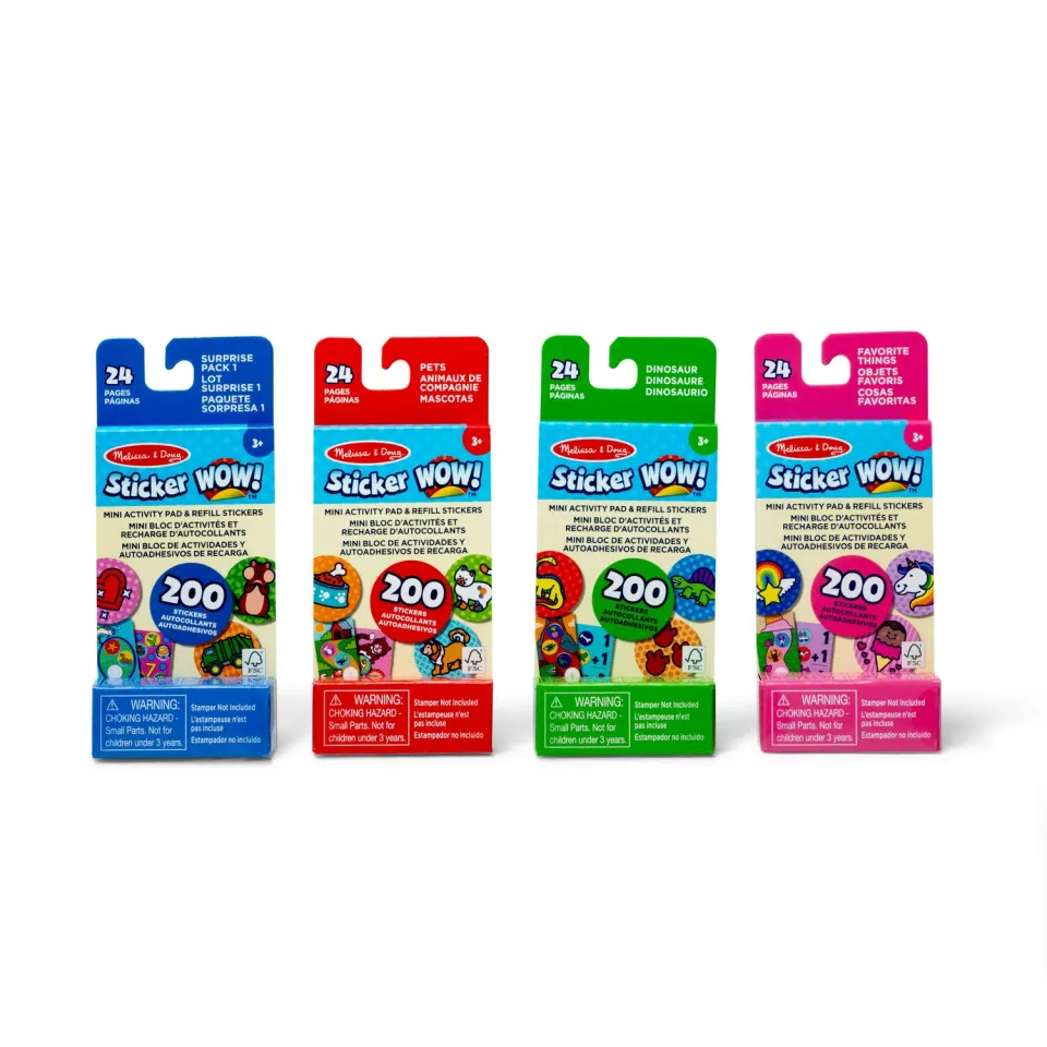 Melissa & Doug Sticker WOW Mini Activity Pad stickers 4-pack